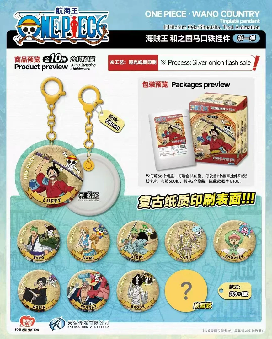 【东映】 海贼王和之国马口铁挂件吧唧第一弹盲袋（代拆）