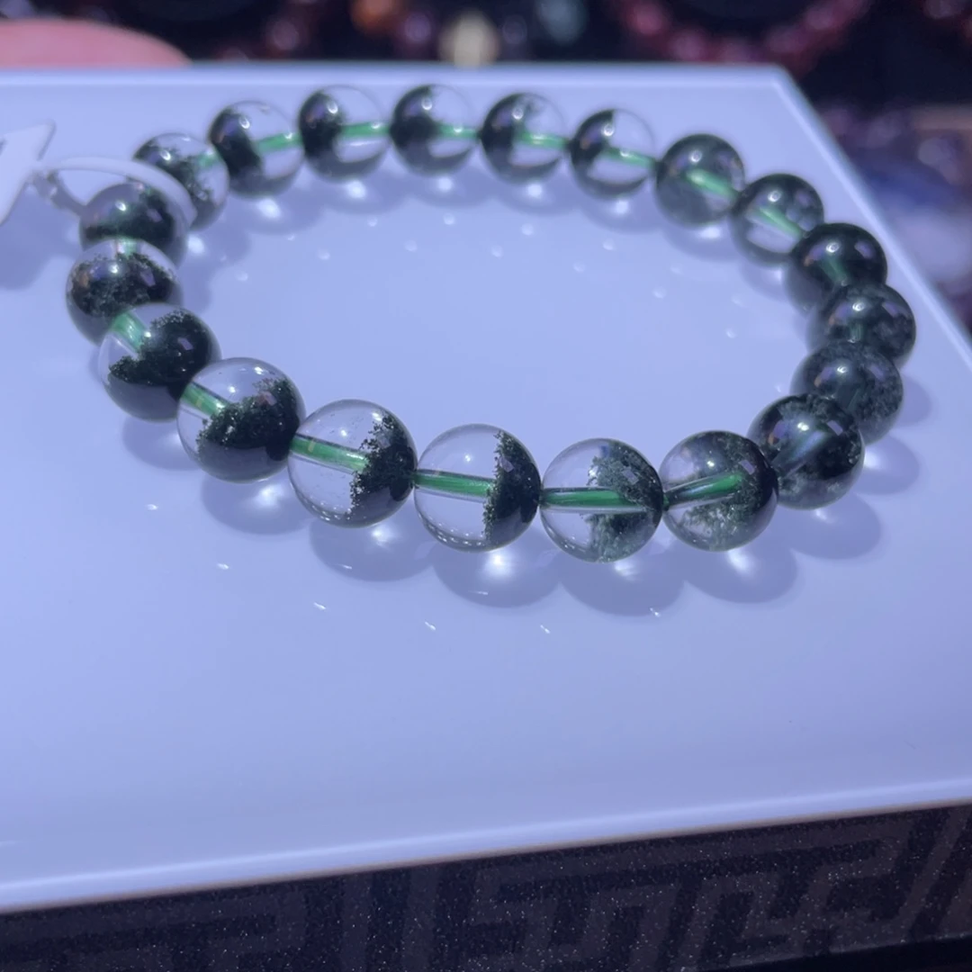 水晶手链未镶嵌绿幽灵聚宝盆9