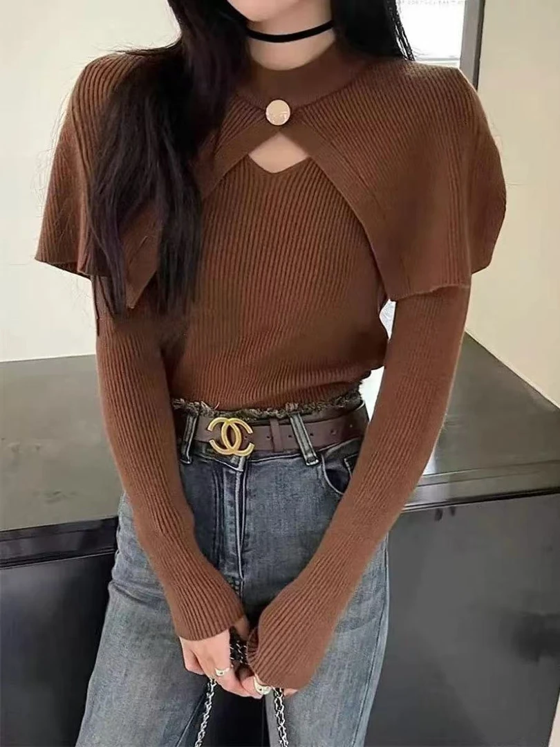 秋冬针织开衫百搭软糯高级减龄内穿外搭女3095