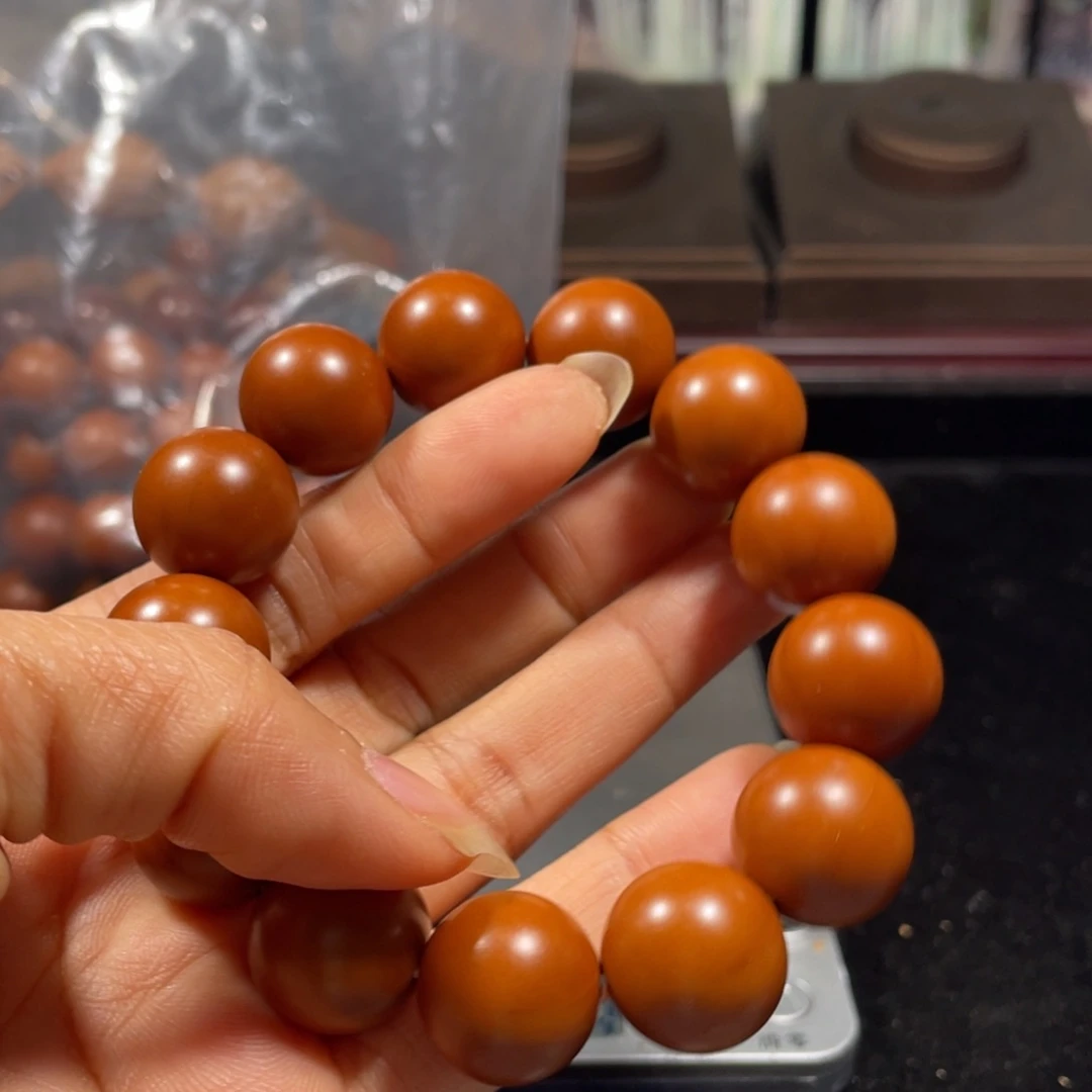 橄榄核手串/手链龙****悔1.7+树王小孔