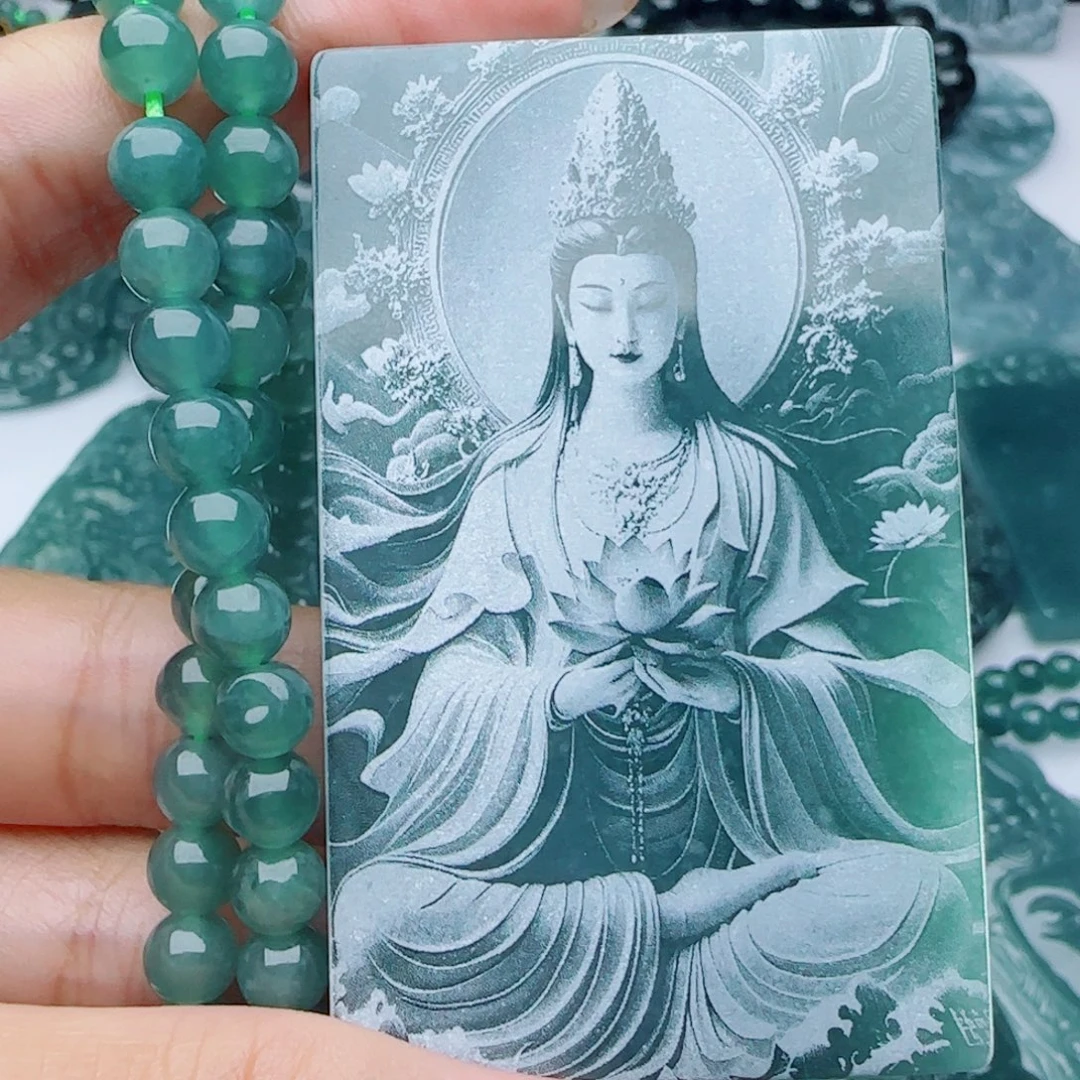 颈饰未镶嵌翡翠多样性发货天然的A货翡翠
