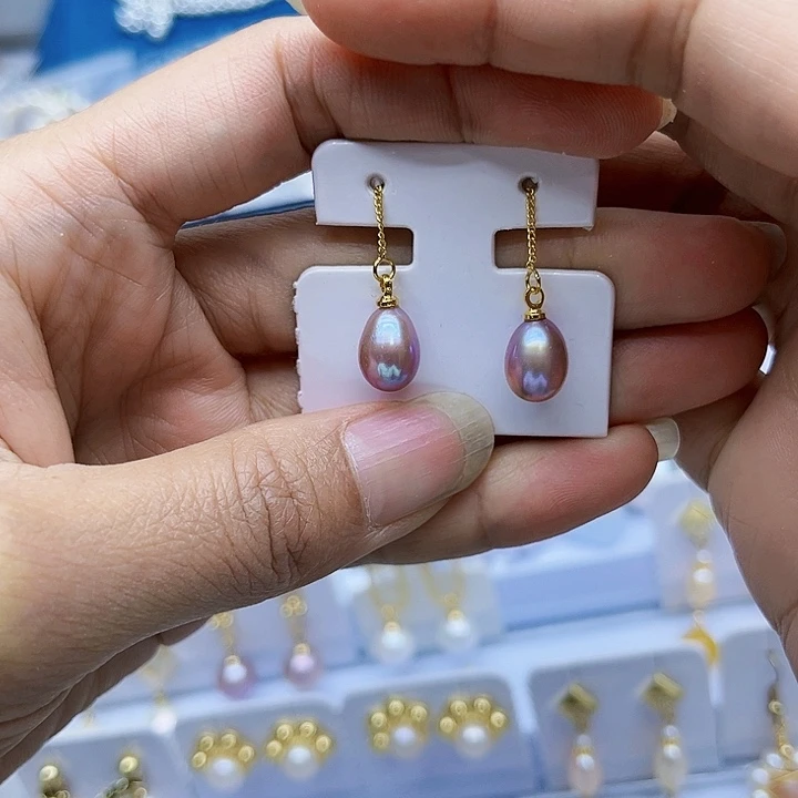 淡水珍珠胸饰银S925镶嵌