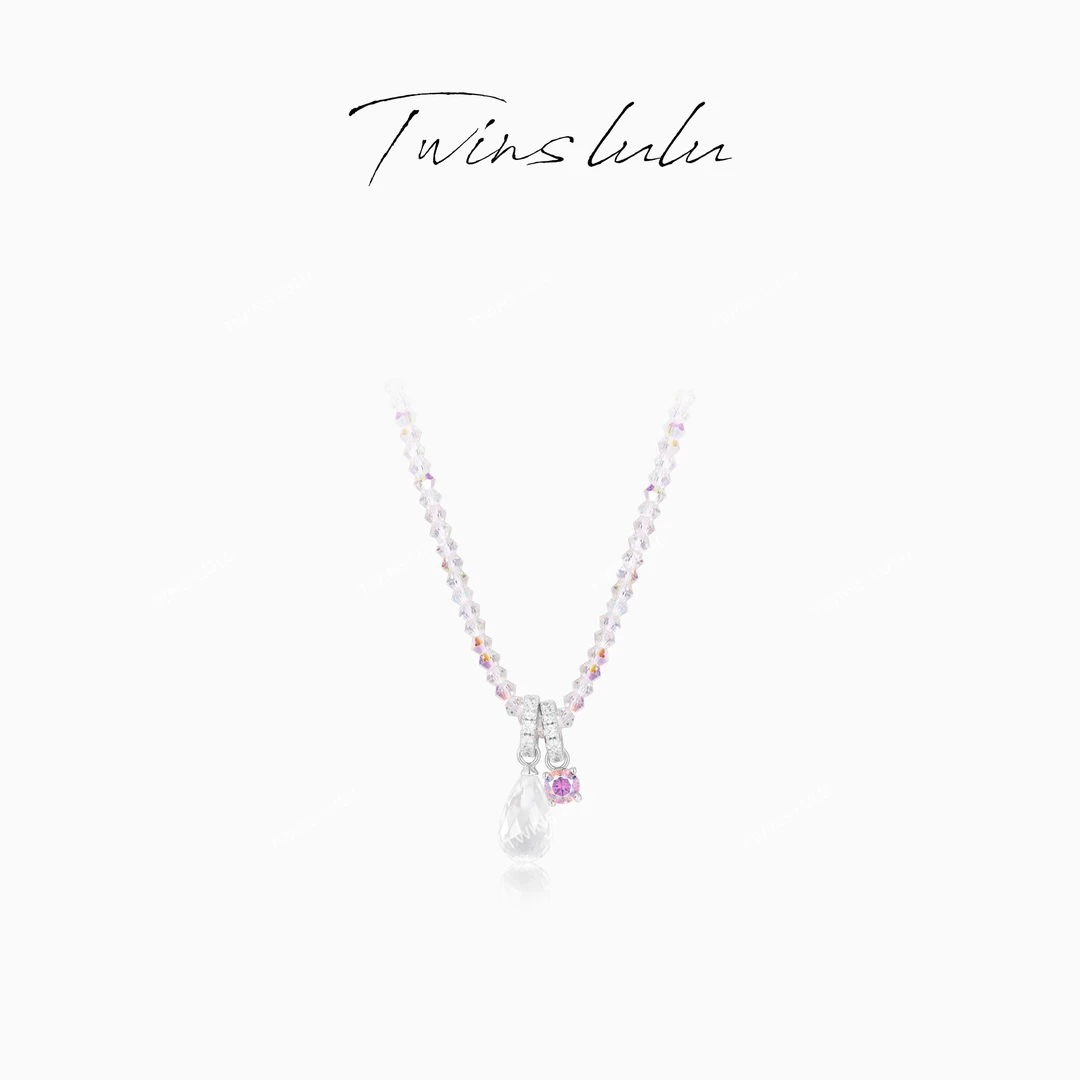 TWINS LULU 镀K金【极光之泪】气质时尚百搭水滴形项链TSJ8563