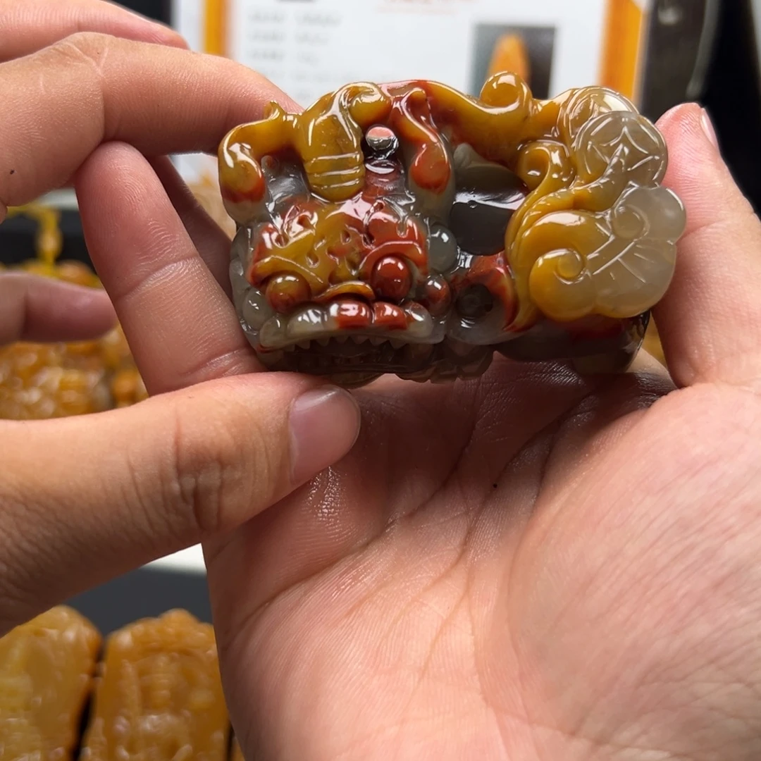 石英质玉（黄龙玉）未镶嵌多样性发货，发其一