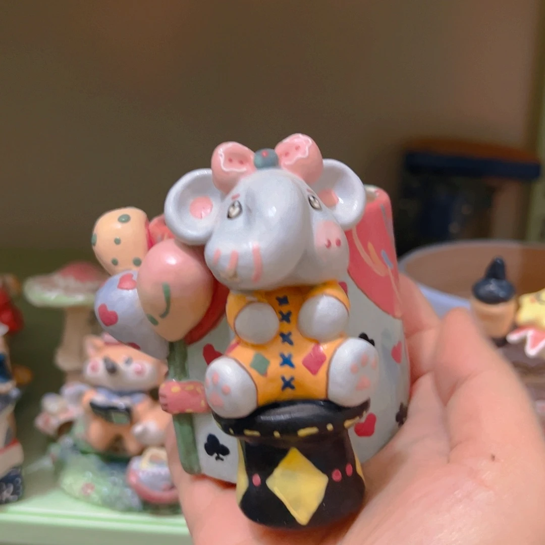 双十二福福手工多肉花盆