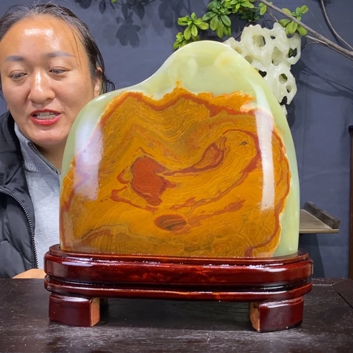 石材伊朗古青石摆件