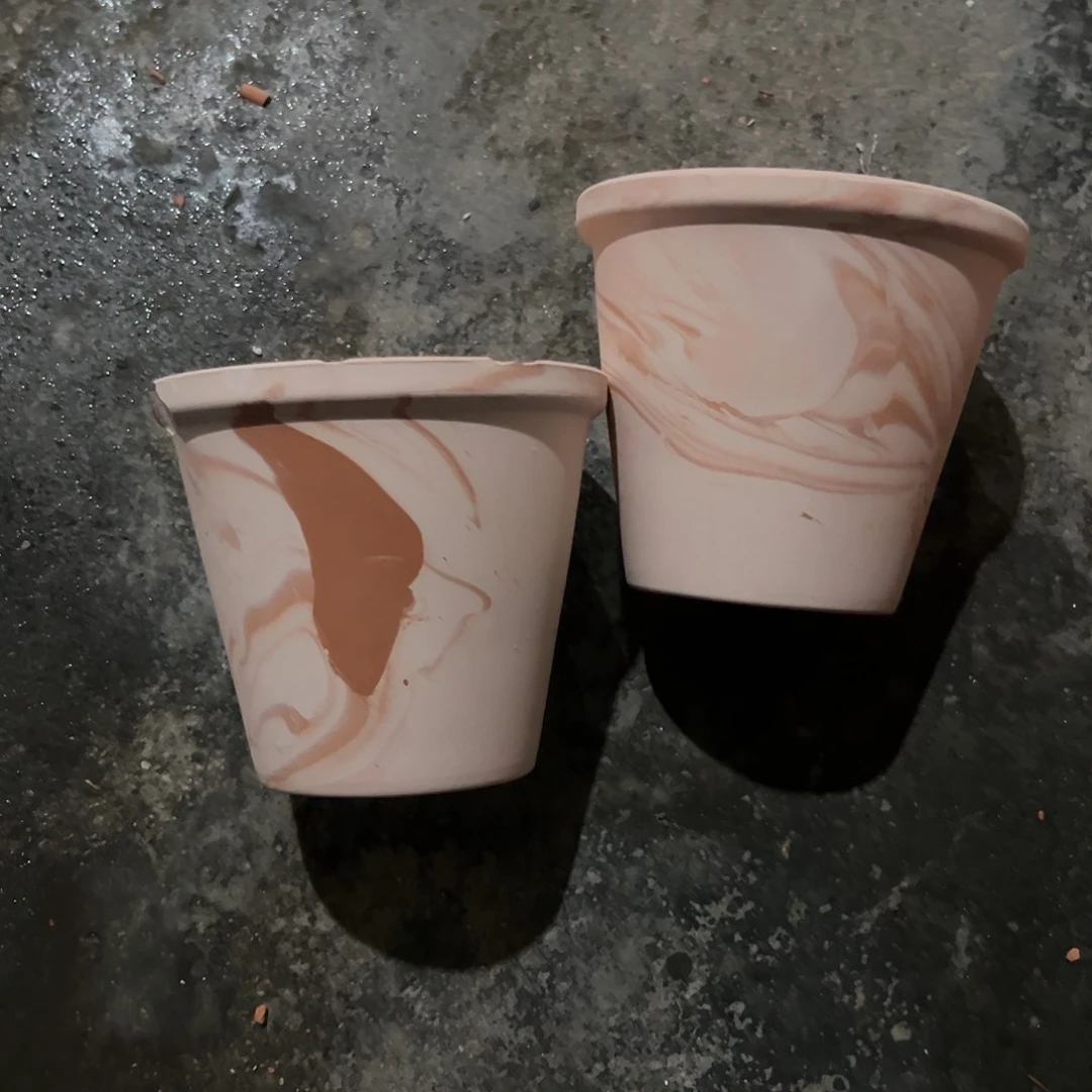 【闪购商品】红陶玛奇朵新斗盆13口11高2个