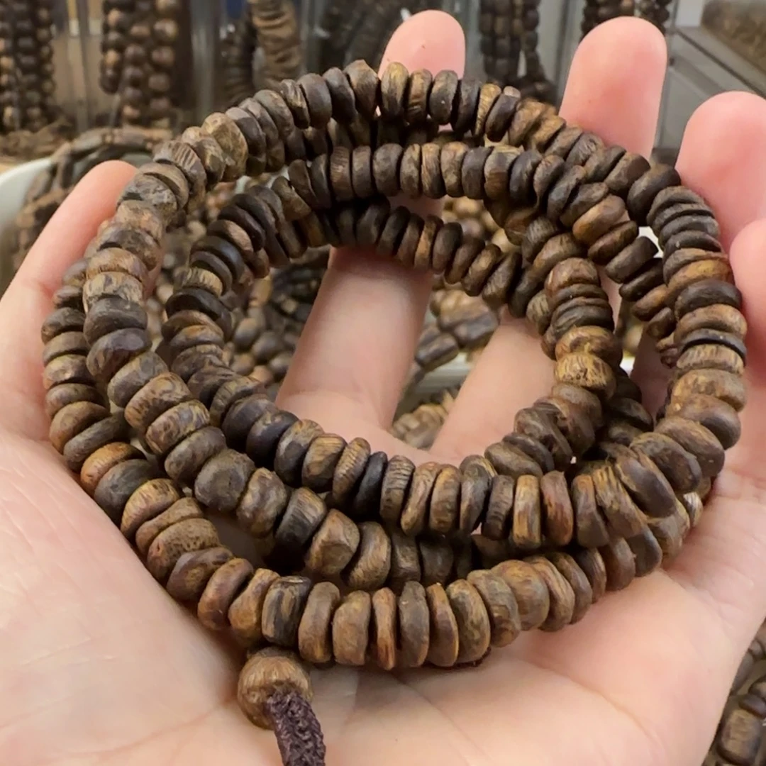 新***心沉香手串奇楠手串25.5克