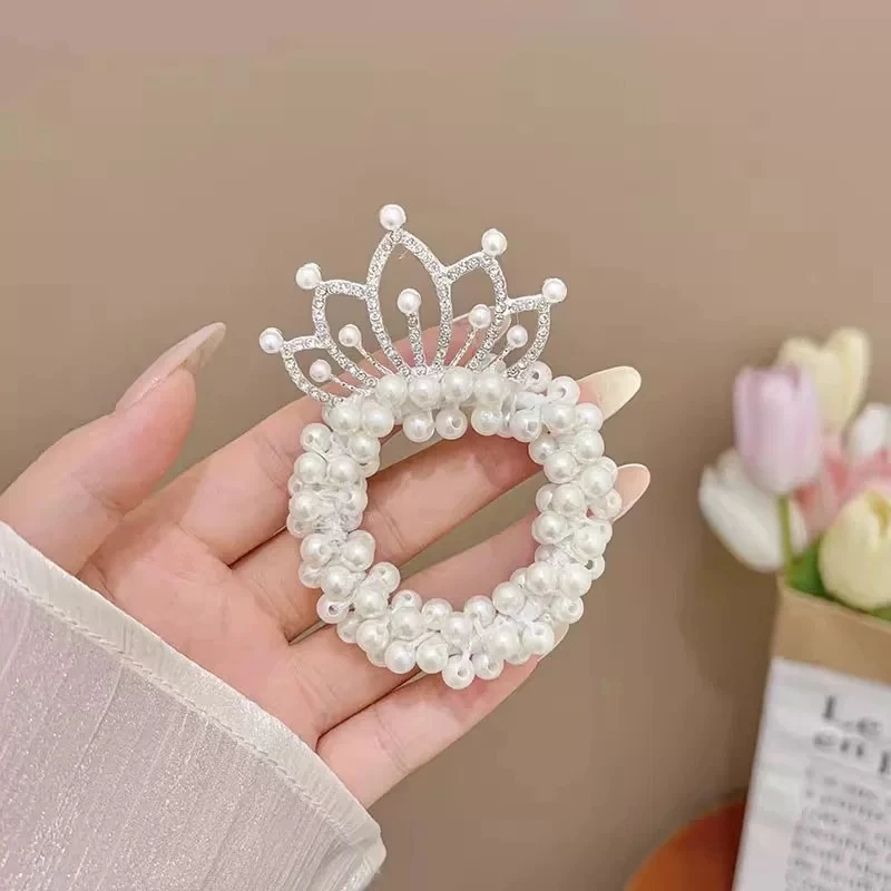 儿童公主发梳皇冠头饰女童宝宝高级感发卡插梳生日王冠4408