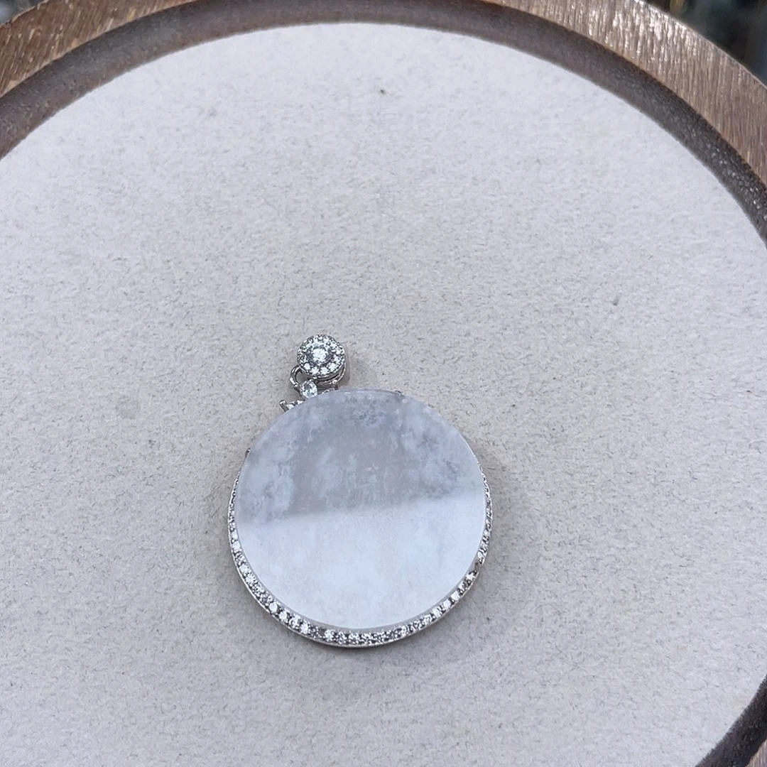 翡翠银S925镶嵌颈饰