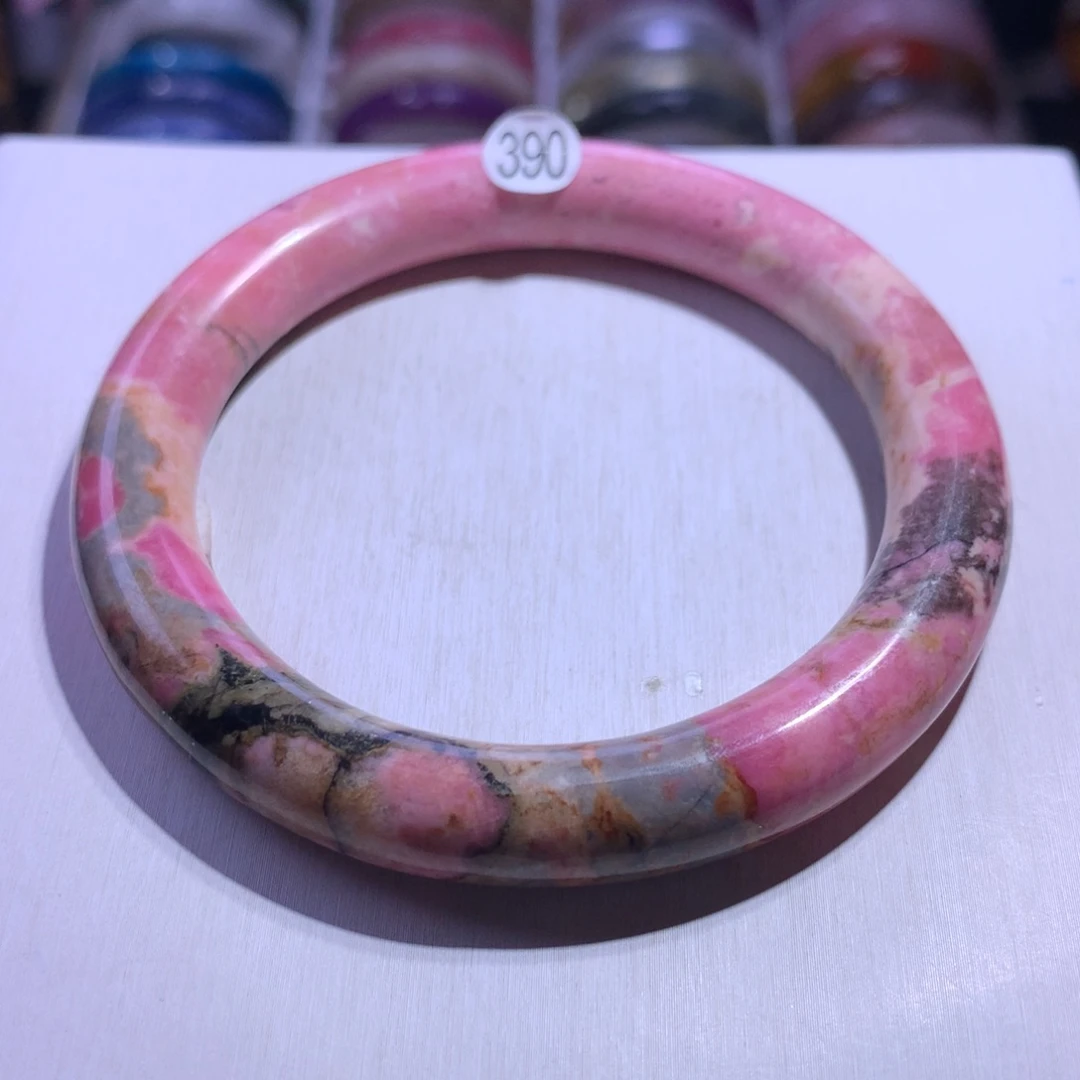 水晶手镯银S925镶嵌蔷薇62圈390