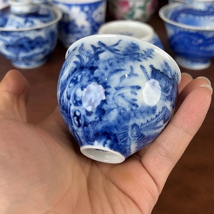 ****海瓷片景德镇全手工手绘陶瓷