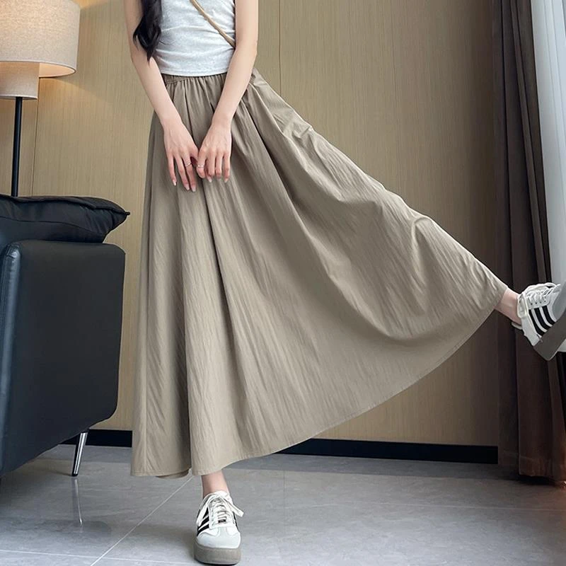 FAVMARTHA今年流行山本裙中长款半身裙夏季大码胖mm梨形宽松显瘦