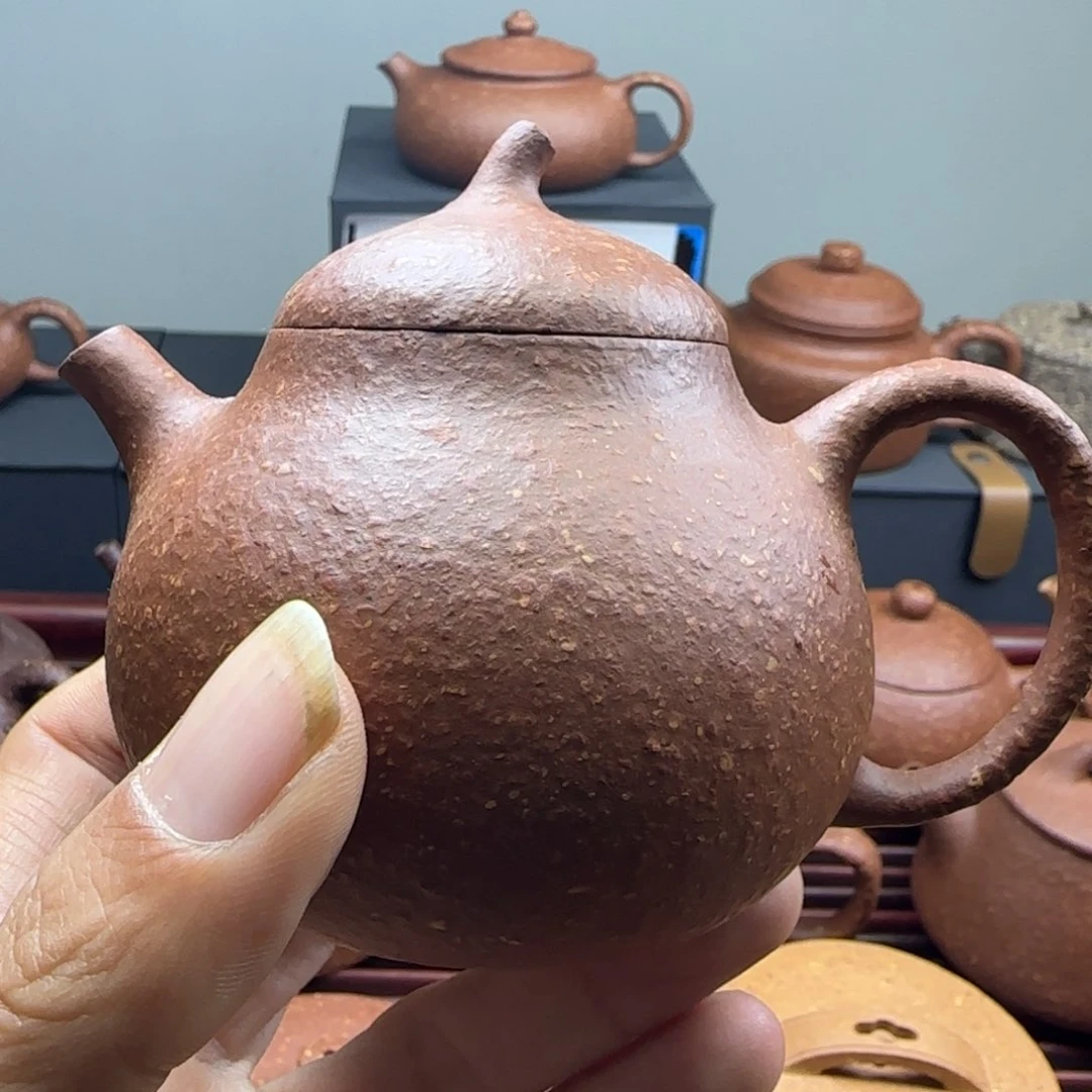 紫砂茶壶茗****馆八目红降茄瓜150cc