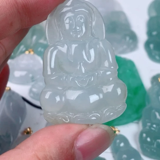 翡翠未镶嵌吊坠(不含链)缅甸天然翡翠A货