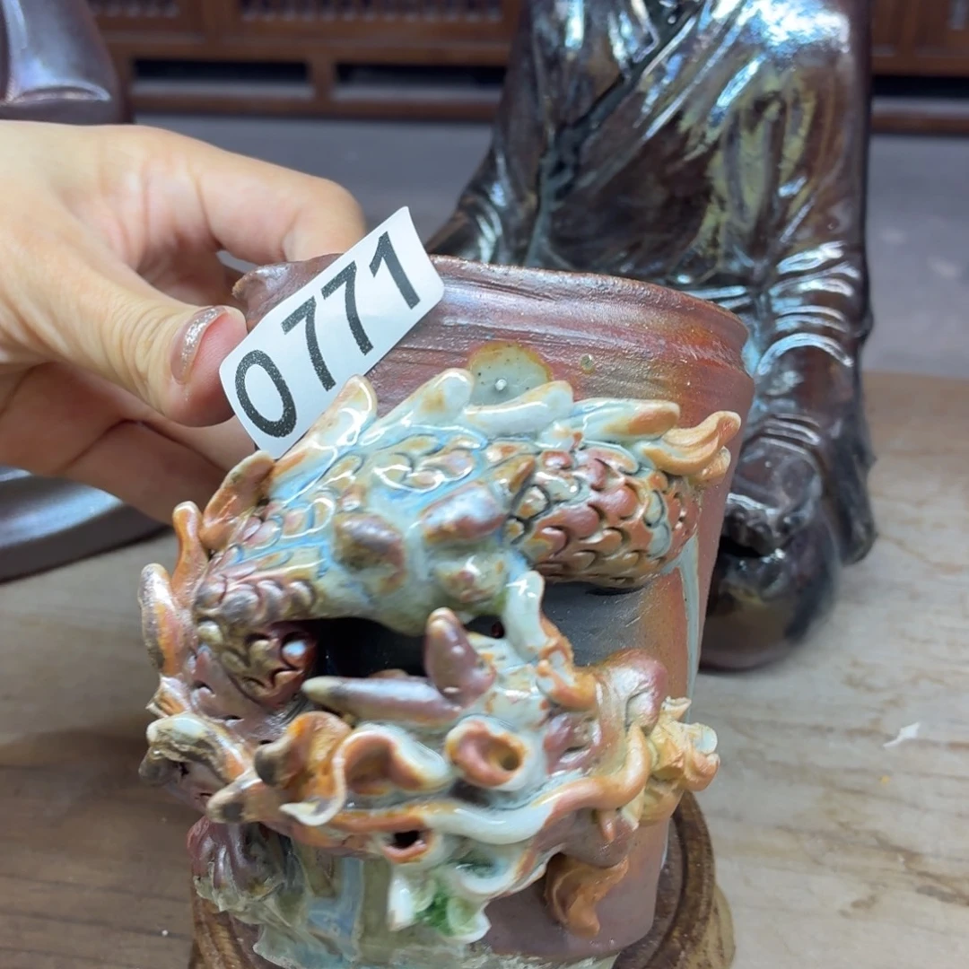 陶园柴烧精品高货0771瑕