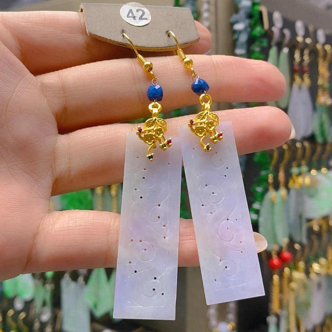 未镶嵌翡翠耳饰翡翠