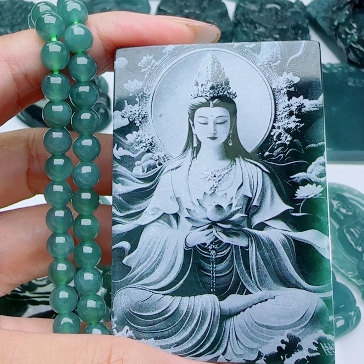 颈饰未镶嵌翡翠多样性发货天然的A货翡翠