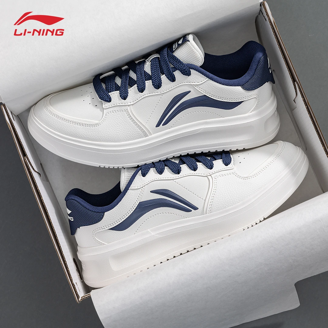 李宁元宵男鞋板鞋2025秋季低帮透气运动鞋潮牌复古百搭潮鞋休闲鞋