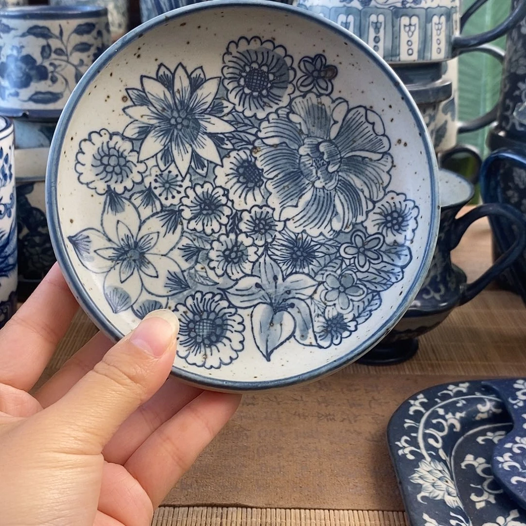 手工手绘青花高温陶瓷