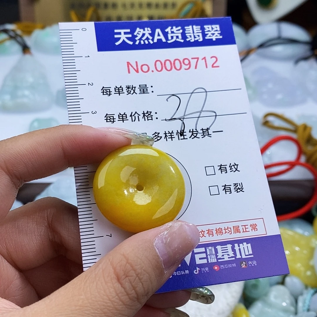 翡翠未镶嵌颈饰9712