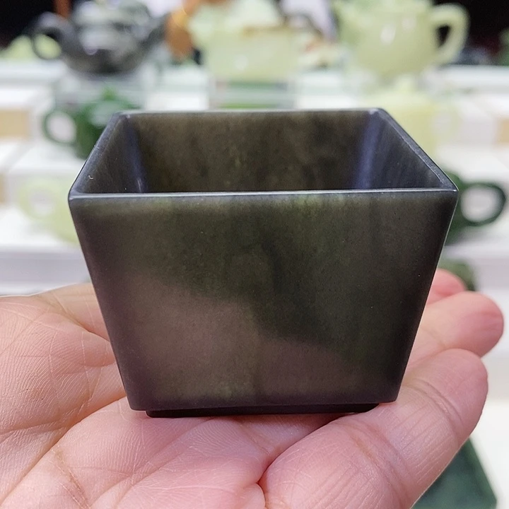 未镶嵌和田玉挂件茶杯60m l