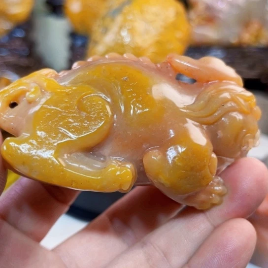 寿山石容*宁手把件非常好