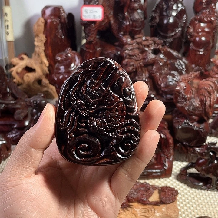涨***小叶紫檀檀香紫檀全手工龙牌