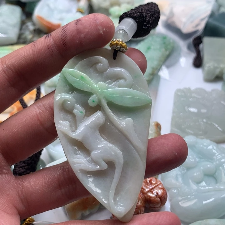 颈饰未镶嵌翡翠保真天然a货翡翠