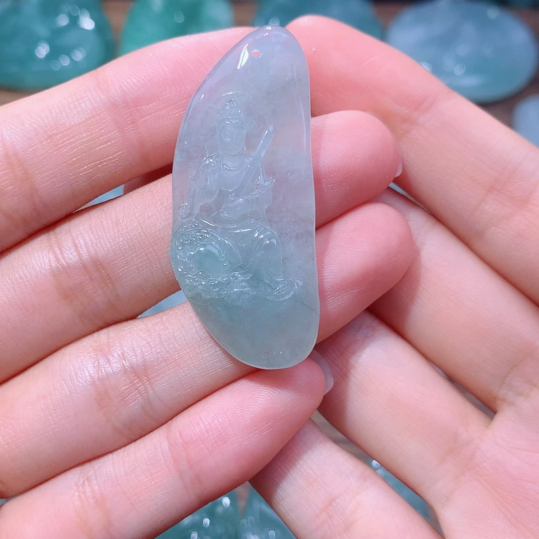 颈饰未镶嵌翡翠文殊