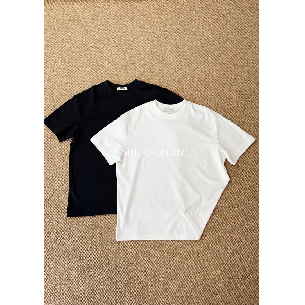 SHIDO【天丝醋酸】36%天丝+20%醋酸简约天丝情侣短袖T恤