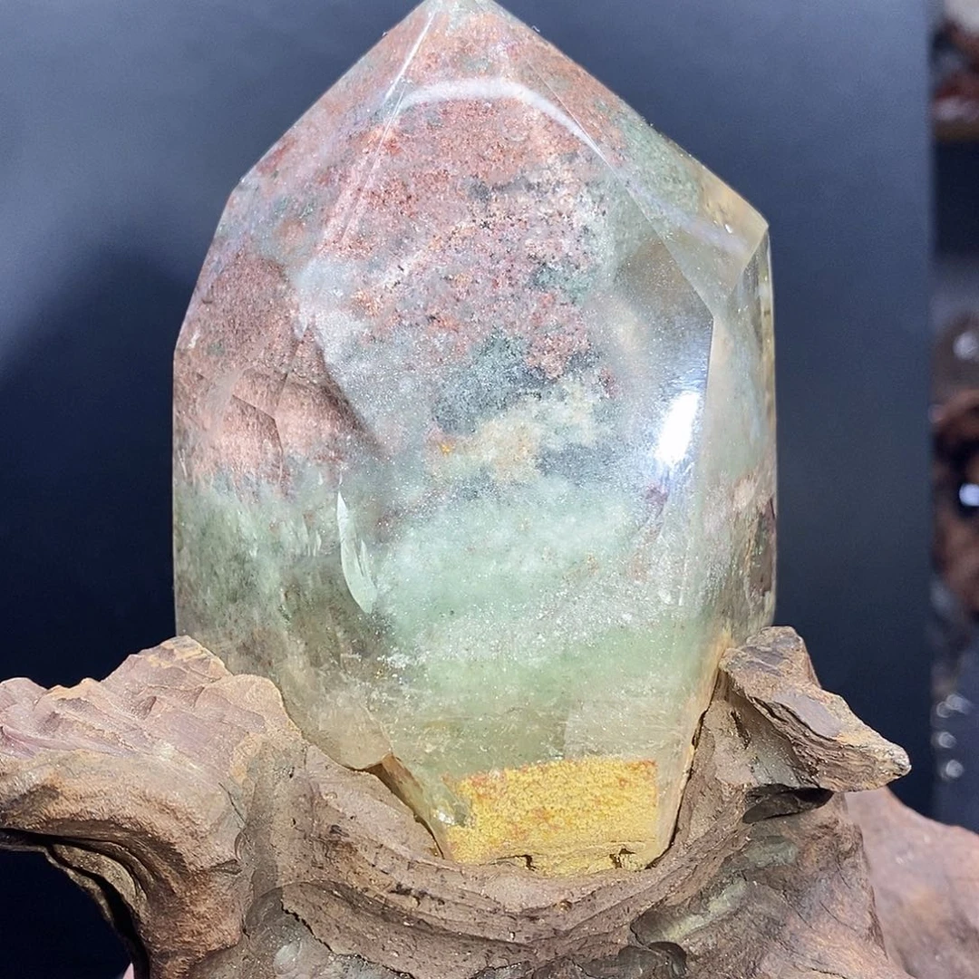 彩幽灵彩虹山未镶嵌水晶