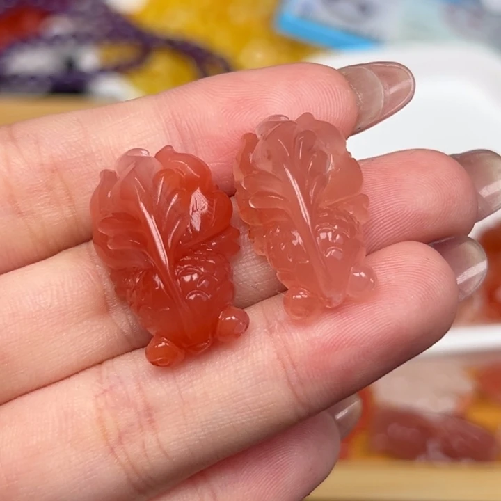 甜***柠南红玛瑙未镶嵌吊坠(不含链)