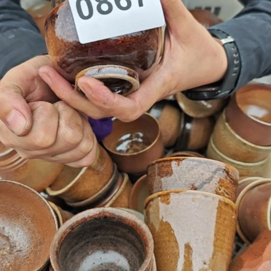 陆***～瓷片0867，手工拉皮柴火烧制