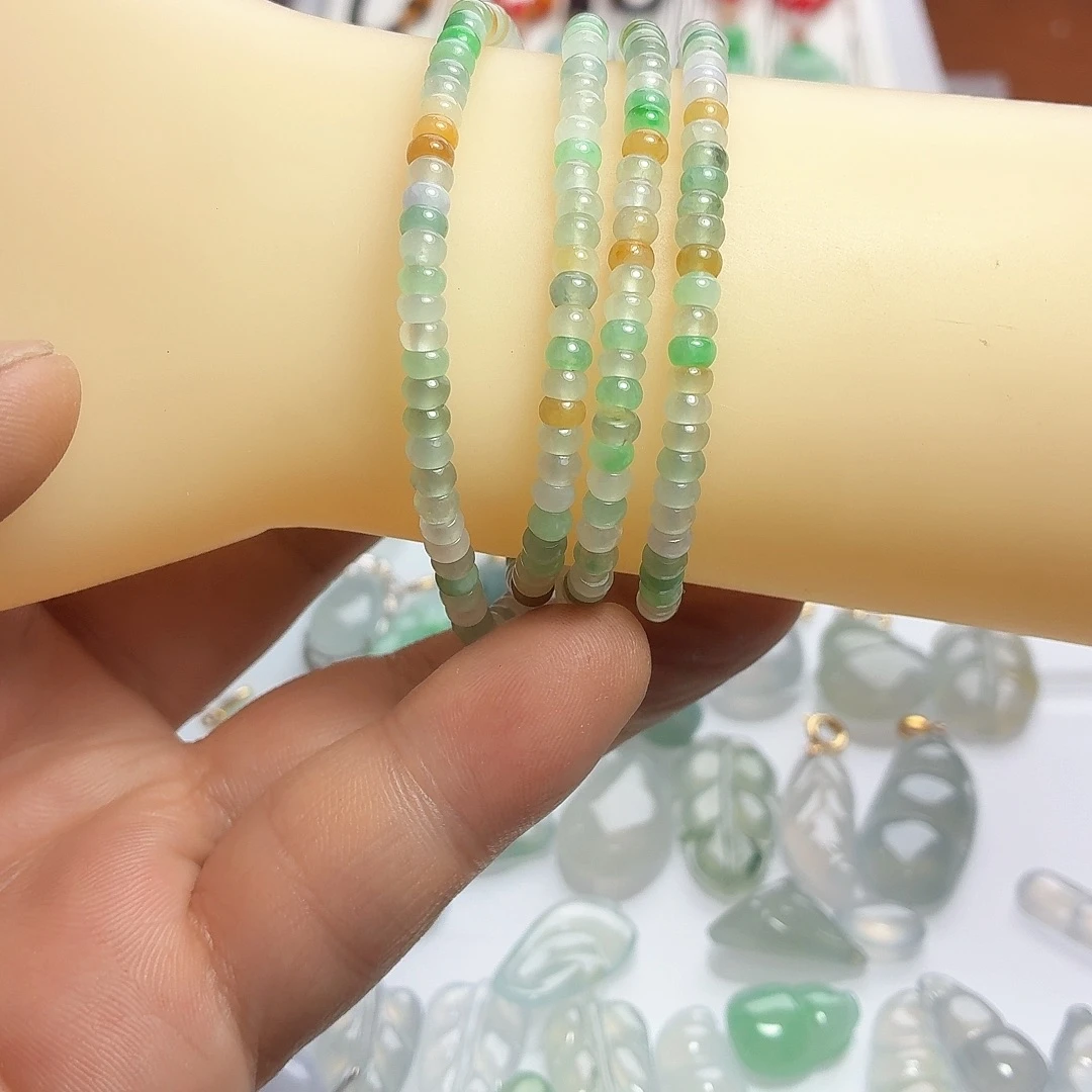 麻***头颈饰未镶嵌翡翠手串