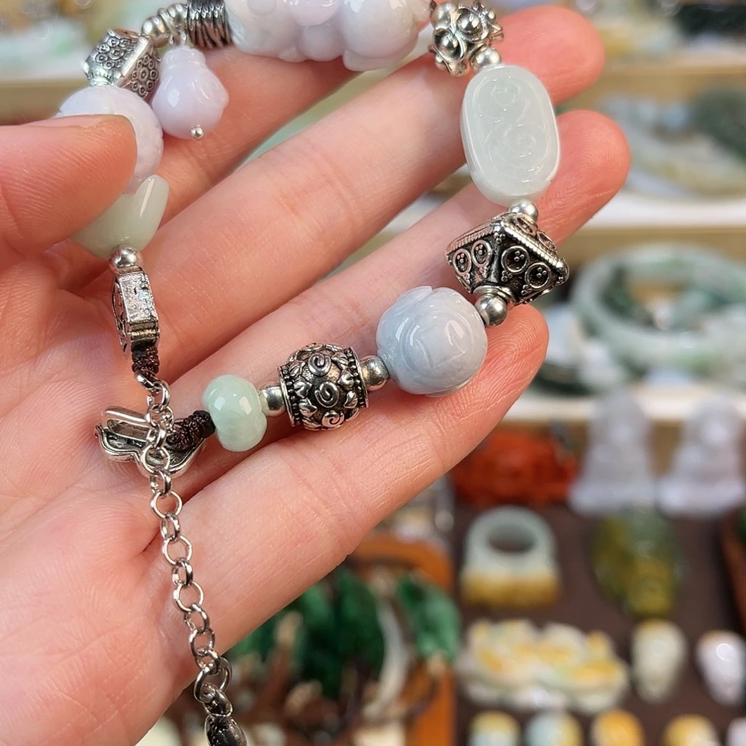 翡翠未镶嵌手链手链