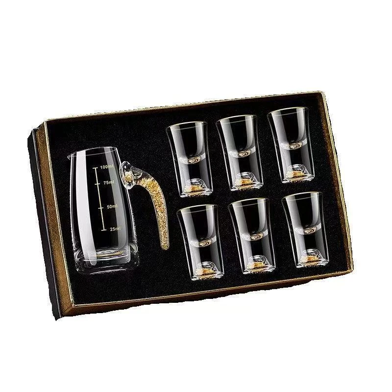 G1721-玻璃分酒器酒具一壶六杯