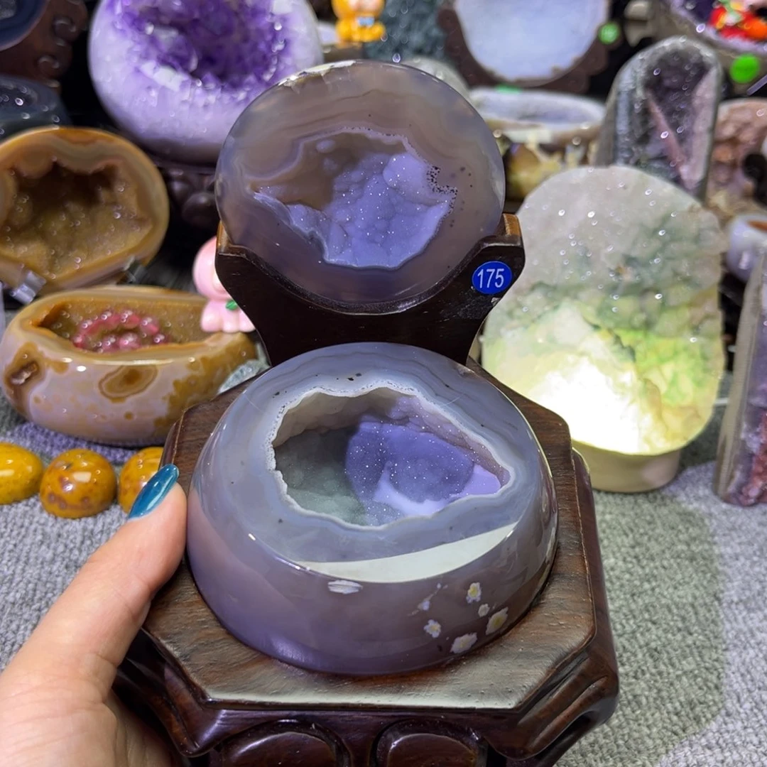 摆件未镶嵌紫晶聚宝盆