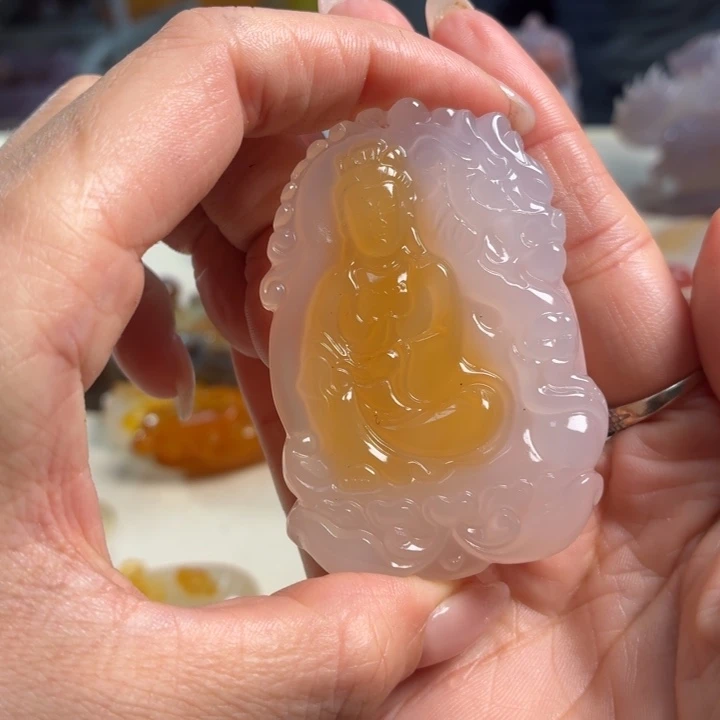 玛瑙/玉髓未镶嵌吊坠(不含链)