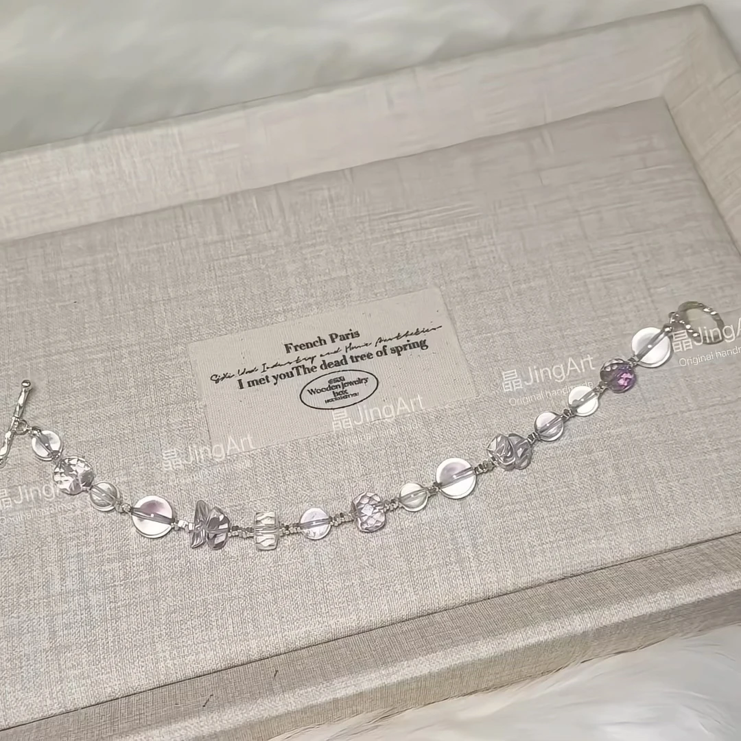 【晶JingArt-紫啧】天然水晶默认微瑕无鉴赏直播间看好细节拍