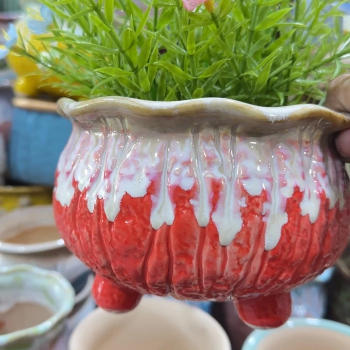 凑9块包邮，有孔花盆