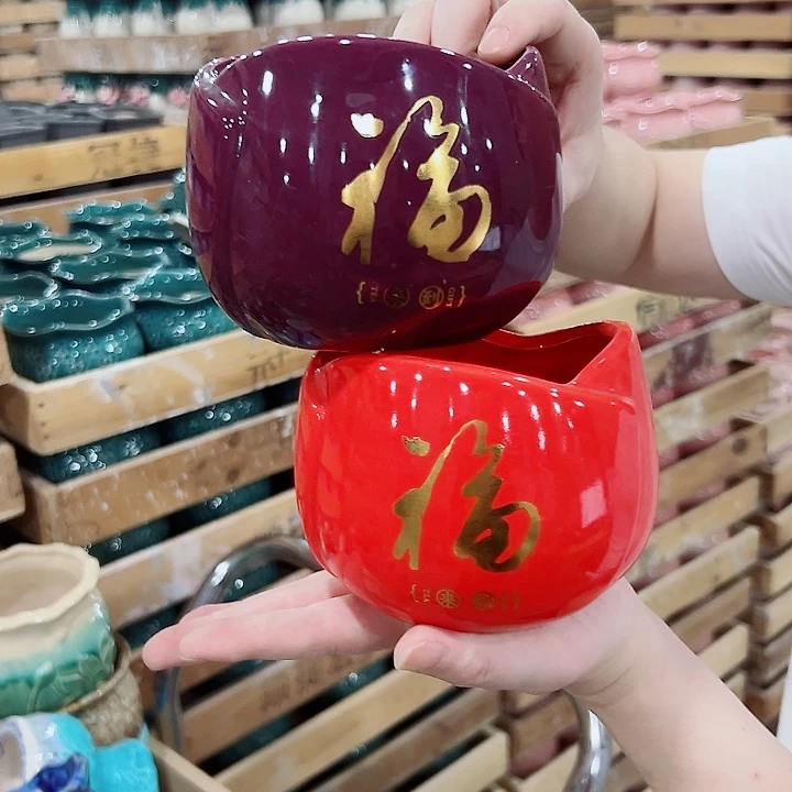 有孔，满10元发货多肉陶瓷花盆