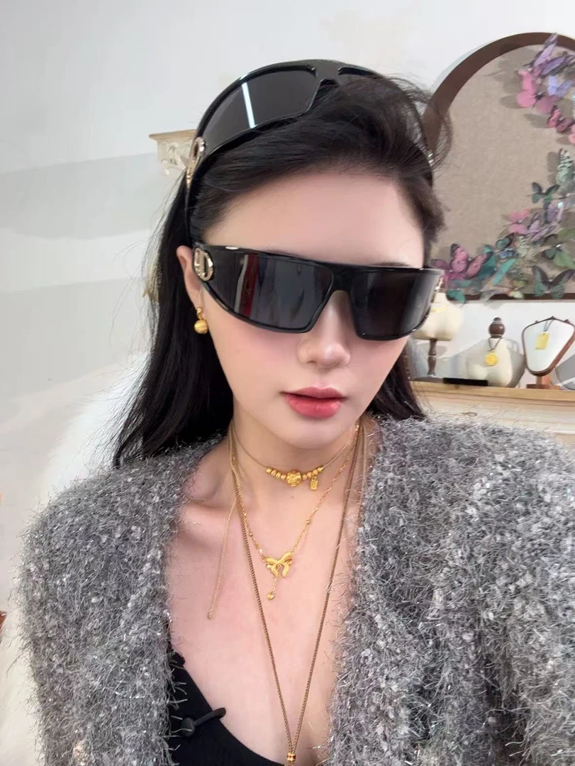 danni墨镜时尚眼镜网红辣妹黑色复古欧美风