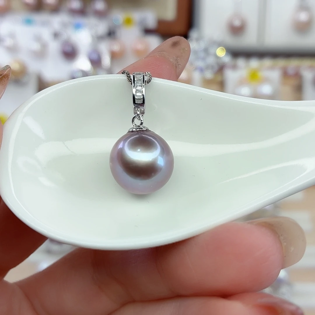 淡水珍珠颈饰银S925镶嵌