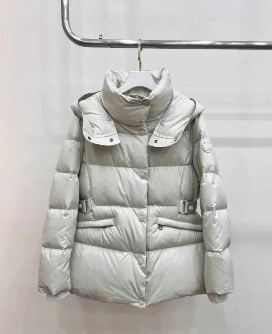 2025秋冬新款收腰短款洋气显瘦加厚羽绒服女连帽保暖外