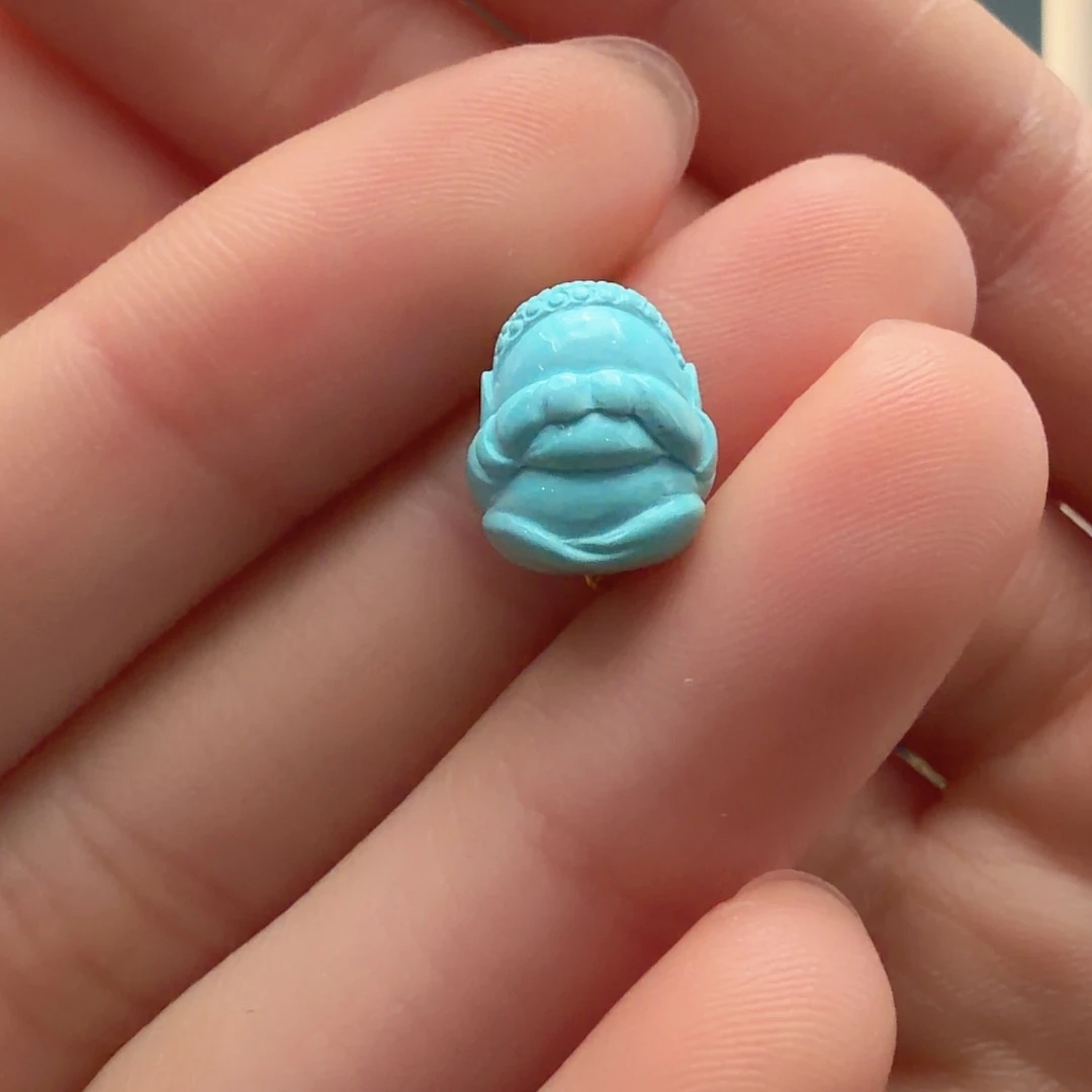 绿松石未镶嵌颈饰