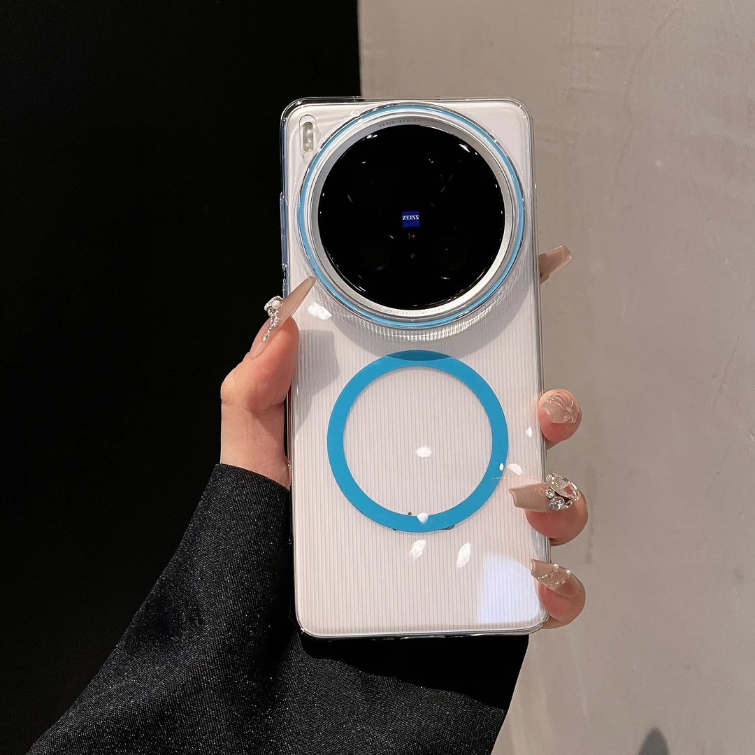 适用vivoX200ultra手机壳新款X200promini透明散热简约夜光磁吸S