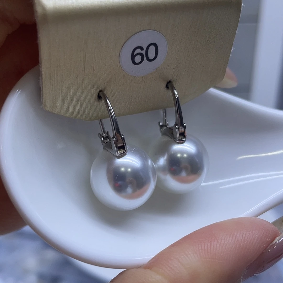 耳饰淡水珍珠银S925镶嵌