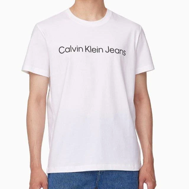CALVIN KLEIN卡尔文克雷恩男通勤休闲简约圆领宽松短袖T恤J326954
