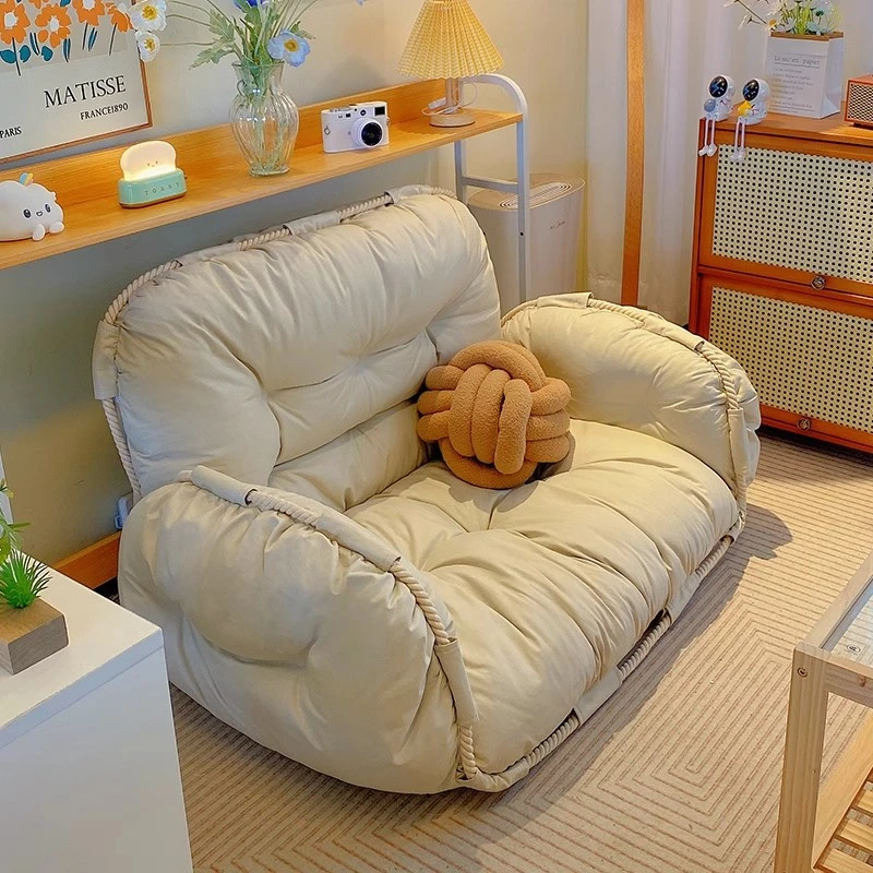 美物俪家小户型懒人沙发家用休闲榻榻米可躺可睡卧室小沙发懒人椅